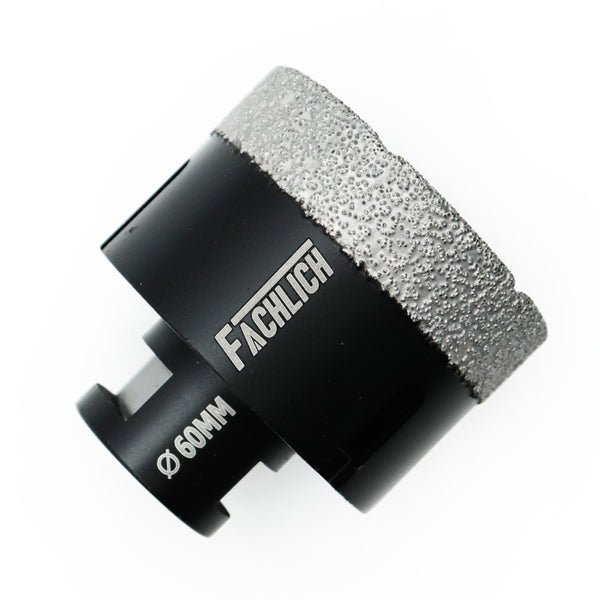 FACHLICH Vacuum Brazed Dry Diamond Drill Core Bits with M14 Thread for Ceramic Granite Marble Stone Dia 6-115mm