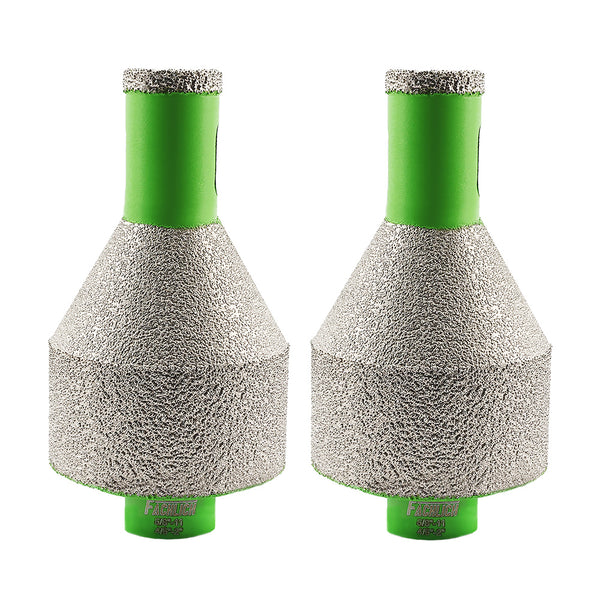 FACHLICH Diamond Drilling Chamfering Milling Bit 1pc/2pcs 10-35mm and 20-50mm Drilling Enlarging Beveling Exist Hole for Ceramic 
Granite Marble