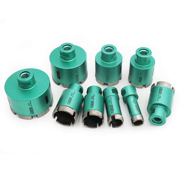 FACHLICH Welded Diamond Drilling Core Bits with M14 Thread for Drilling Marble Granite Artificial Stone Tile Dia 20-75mm