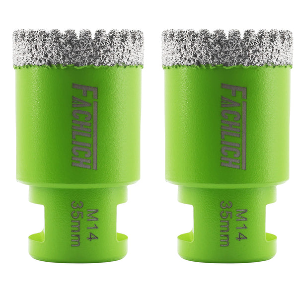 FACHLICH Diamond Drilling Core Bit 1/2pcs 20/25/30/32/35/50/68/110mm Porcelain Tile Marble Granite Hole Saw M14 Thread
