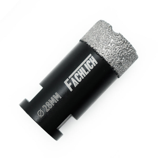 FACHLICH Vacuum Brazed Dry Diamond Drill Core Bits with M14 Thread for Ceramic Granite Marble Stone Dia 6-115mm
