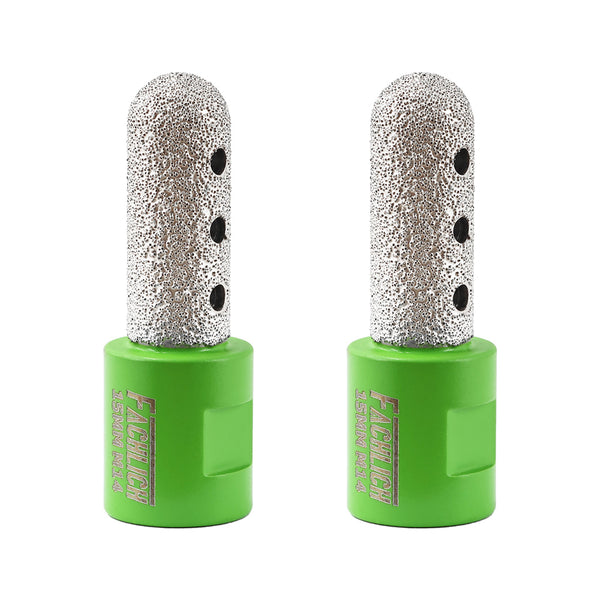 FACHLICH Diamond Milling Finger Bit 1pc/2pcs 10/15/20/25/30/35mm Ceramic Tile Marble Granite Vacuum Brazed Hole Saw