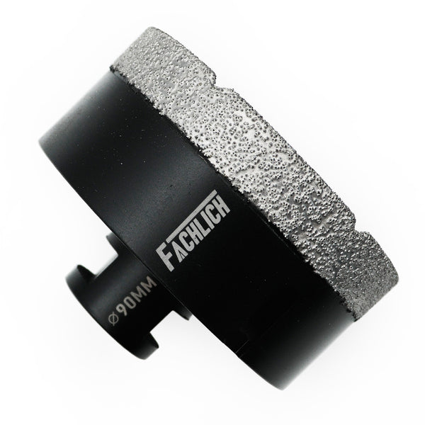 FACHLICH Vacuum Brazed Dry Diamond Drill Core Bits with M14 Thread for Ceramic Granite Marble Stone Dia 6-115mm