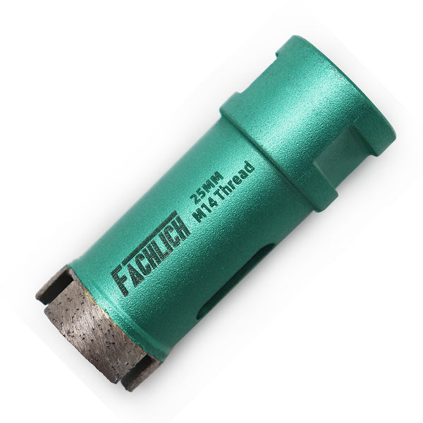 FACHLICH Welded Diamond Drilling Core Bits with M14 Thread for Drilling Marble Granite Artificial Stone Tile Dia 20-75mm