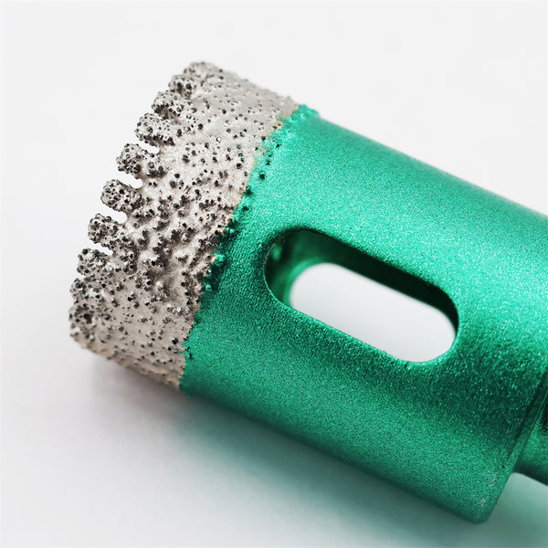 FACHLICH Diamond Drilling Core Bit 2pcs Dia 20/25/28/32/35/38/50mm Ceramic Tile Marble Granite Triangle Shank