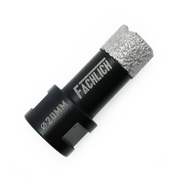 FACHLICH Vacuum Brazed Dry Diamond Drill Core Bits with M14 Thread for Ceramic Granite Marble Stone Dia 6-115mm