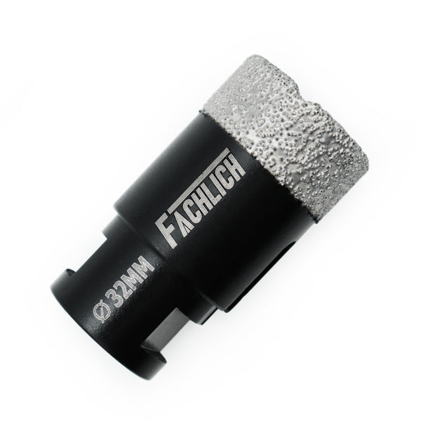 FACHLICH Vacuum Brazed Dry Diamond Drill Core Bits with M14 Thread for Ceramic Granite Marble Stone Dia 6-115mm
