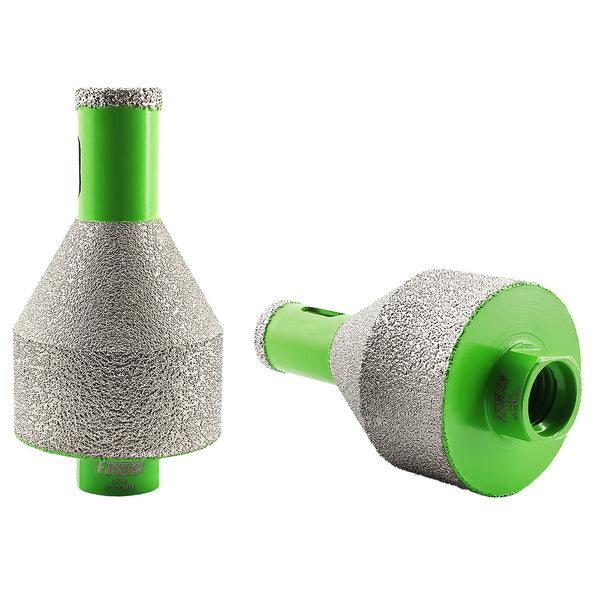 FACHLICH Diamond Drilling Chamfering Milling Bit 1pc/2pcs 10-35mm and 20-50mm Drilling Enlarging Beveling Exist Hole for Ceramic 
Granite Marble