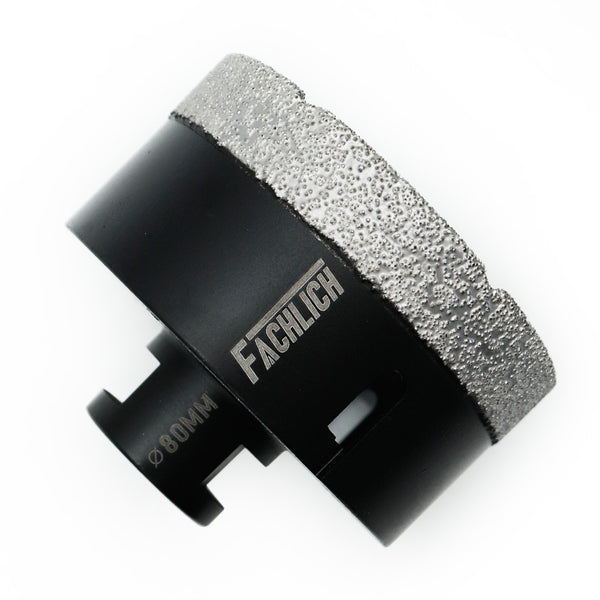 FACHLICH Vacuum Brazed Dry Diamond Drill Core Bits with M14 Thread for Ceramic Granite Marble Stone Dia 6-115mm