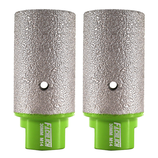 FACHLICH Diamond Finger Milling Bits with 5/8-11 or M14 Thread for Beveling Existing Holes in Porcelain Ceramic Marble Granite Dia 10/20/25/30/35mm