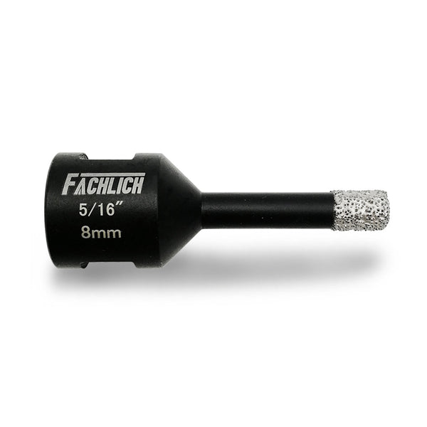 FACHLICH Vacuum Brazed Diamond Drill Bits with 5/8-11 Thread for Granite Marble Stone Tile Ceramic Dia 6-152mm