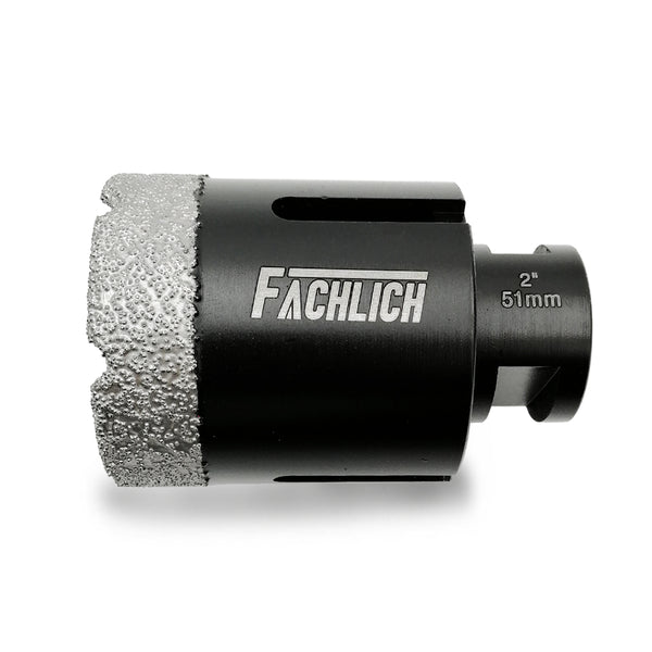 FACHLICH Vacuum Brazed Diamond Drill Bits with 5/8-11 Thread for Granite Marble Stone Tile Ceramic Dia 6-152mm