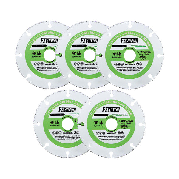 FACHLICH Diamond Wood Cutting Disc 2/3/5/10pcs Dia 85mm Wood Plastic Rubber Pipe Vacuum Brazed Saw Blades