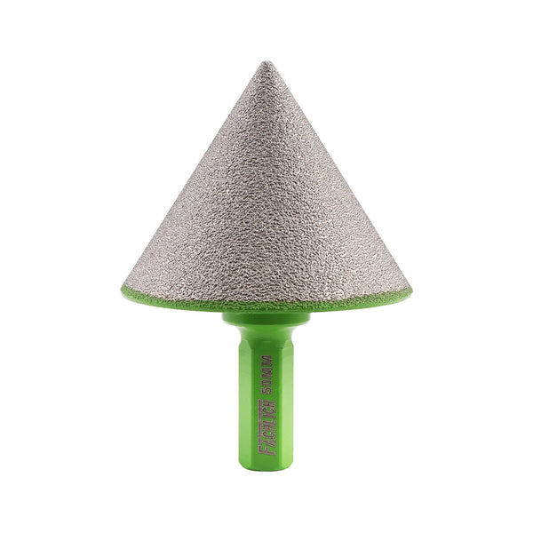 FACHLICH Diamond Chamfer Milling bits Dia 20/35/50/82mm 5/8"-11 or M14 or M10 or Hex Shank Thread Enlarging Polishing and Bevelling the Exist Holes Ceramic Porcelain Tile Marble Granite