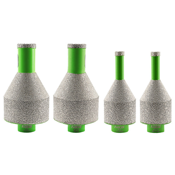 FACHLICH Diamond Drilling Chamfering Milling Bit 1pc/2pcs 10-35mm and 20-50mm Drilling Enlarging Beveling Exist Hole for Ceramic 
Granite Marble