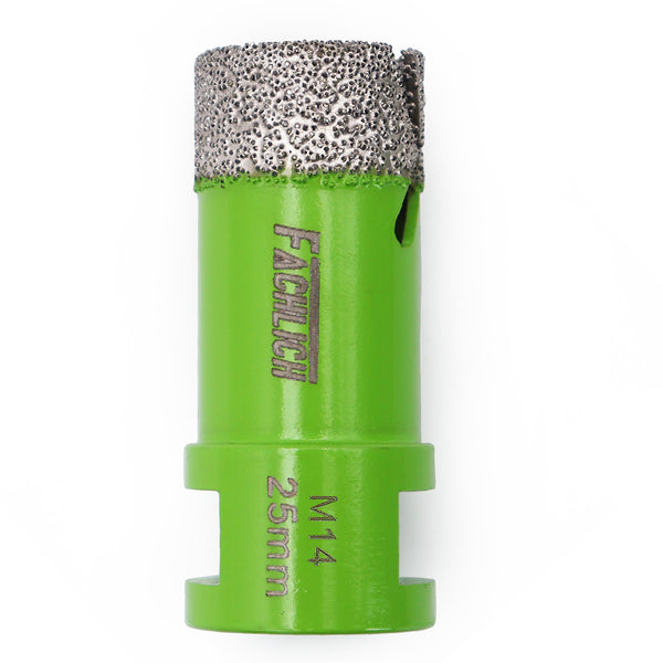 FACHLICH Dry Diamond Drilling Core Bits with M14 Thread for Ceramic Tile Granite Marble Stone Dia 6-130mm