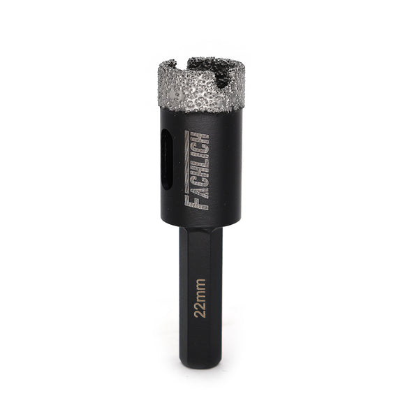 FACHLICH Hexagon Shank Dry Diamond Drill Core Bits for Tile Ceramic Granite Marble Dia 16-68mm