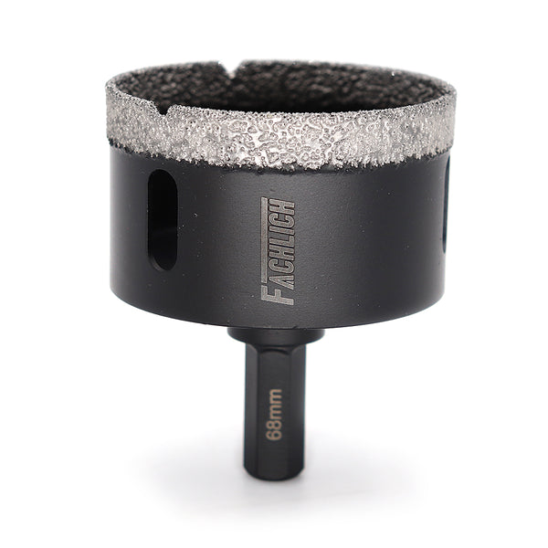 FACHLICH Hexagon Shank Dry Diamond Drill Core Bits for Tile Ceramic Granite Marble Dia 16-68mm