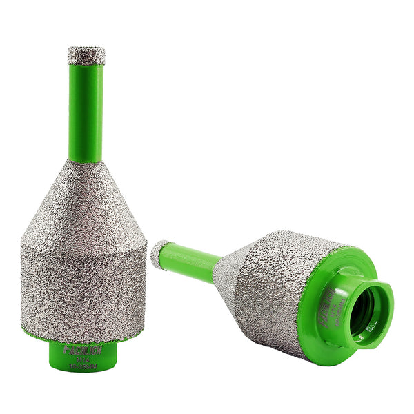 FACHLICH Diamond Drilling Chamfering Milling Bit 1pc/2pcs 10-35mm and 20-50mm Drilling Enlarging Beveling Exist Hole for Ceramic 
Granite Marble