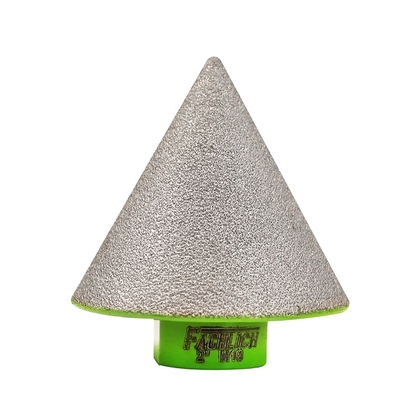 FACHLICH Diamond Chamfer Milling bits Dia 20/35/50/82mm 5/8"-11 or M14 or M10 or Hex Shank Thread Enlarging Polishing and Bevelling the Exist Holes Ceramic Porcelain Tile Marble Granite