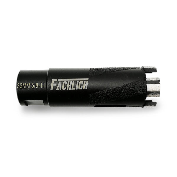 FACHLICH Laser Welded Dry Diamond Drilling Core Bits with 5/8-11 or M14 Thread for Drilling Hard Granite Marble Dia 6-102mm