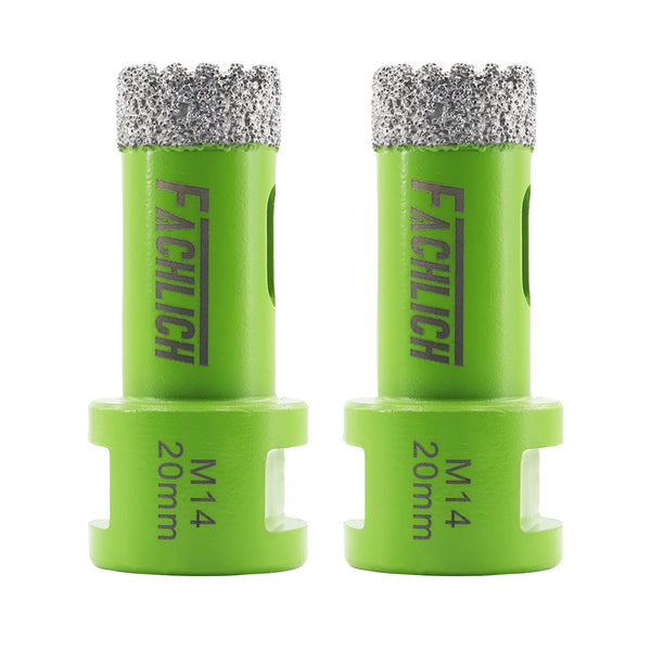 FACHLICH Diamond Drilling Core Bit 1/2pcs 20/25/30/32/35/50/68/110mm Porcelain Tile Marble Granite Hole Saw M14 Thread