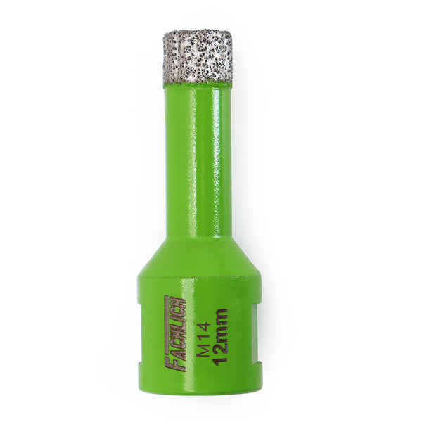 FACHLICH Dry Diamond Drilling Core Bits with M14 Thread for Ceramic Tile Granite Marble Stone Dia 6-130mm