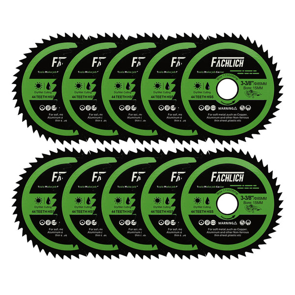 FACHLICH Diamond HSS Cutting Disc 2/3/4/5/10pcs Dia 85mm Soft Metal Copper Aluminium Wood Saw Blades