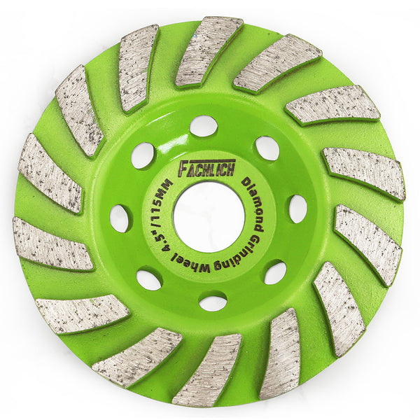 FACHLICH Diamond Turbo Sintered Grinding Wheel for Concrete Marble Granite Tile Dia 4''/4.5''/5''