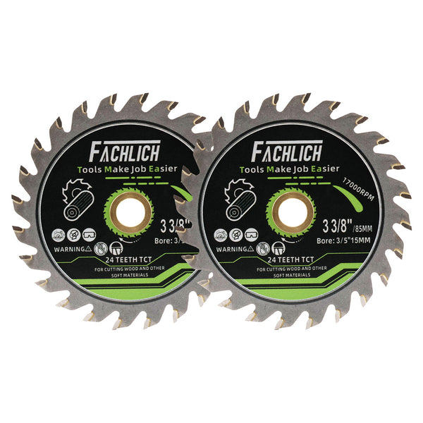 FACHLICH TCT Wood Cutting Disc 2/3/5/10pcs Dia 85mm Wood Plastic PVC Pipe Saw Blades