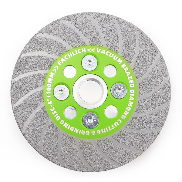 FACHLICH Diamond Double Sided Turbo Cutting Disc Grinding Wheel with 5/8-11 or M14 Thread for Tile Concrete Granite Marble Dia 100/115/125mm