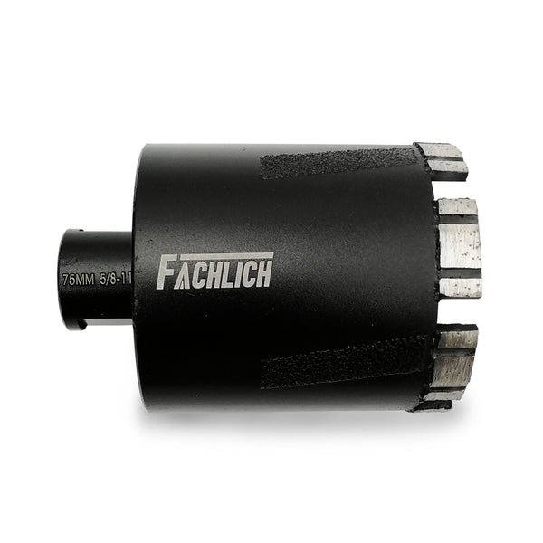 FACHLICH Laser Welded Dry Diamond Drilling Core Bits with 5/8-11 or M14 Thread for Drilling Hard Granite Marble Dia 6-102mm