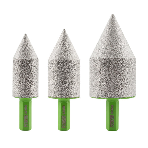 FACHLICH Diamond Chamfer Milling Finger Bit 1pc or 2pcs 20/25/35mm Ceramic Tile Marble Granite Hexagonal Shank