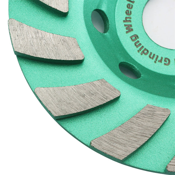 FACHLICH Diamond Turbo Row Grinding Cup Wheel for Concrete Marble Brick Dia 4''/100mm