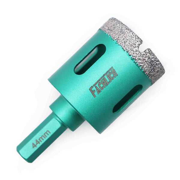 FACHLICH Hex Shank Vacuum Brazed Diamond Drill Bits for Granite Marble Tile Dia 16-68mm