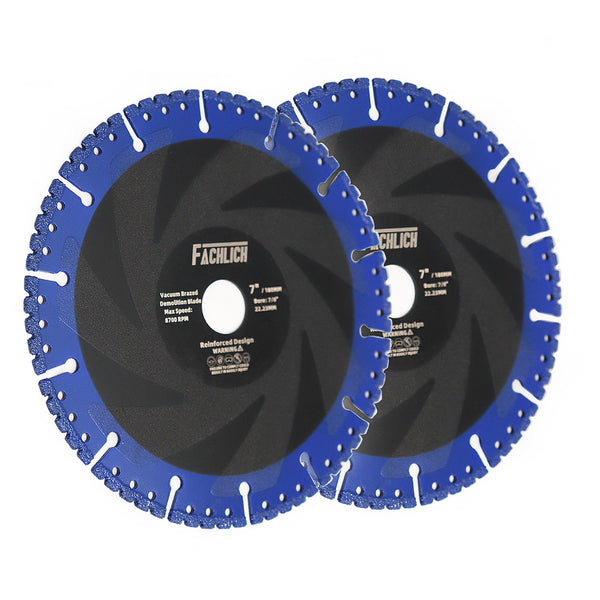 FACHLICH Metal Cutting Diamond Blade All Purpose Cut Off Wheel for Rebar Sheet Metal Angle Iron Stainless Steel Dia 4.5"/5"/6"/7"/9"/12"/14"/16"