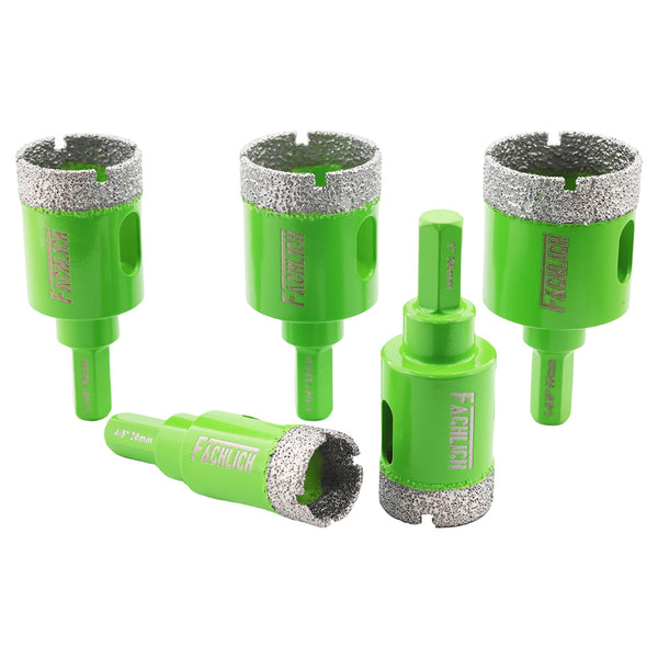 FACHLICH Diamond Drilling Core Bit 1pc or 2pcs 20/25/28/32/35mm Porcelain Tile Marble Granite Hole Saw Hexagonal Shank