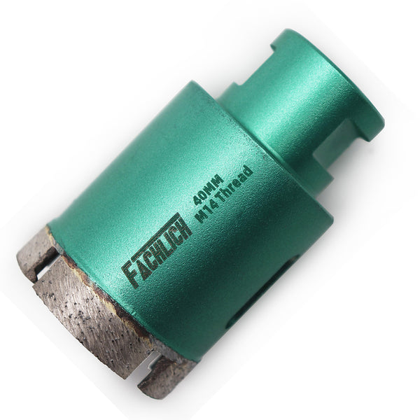 FACHLICH Welded Diamond Drilling Core Bits with M14 Thread for Drilling Marble Granite Artificial Stone Tile Dia 20-75mm