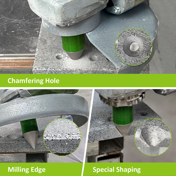 FACHLICH Diamond Chamfer Bit 1pc Dia 20/25/30/35/38/40/45/50/82mm Ceramic Tile Marble Granite 5/8-11 or M14 Thread