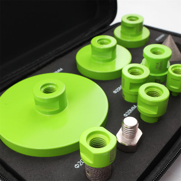 FACHLICH 13pcs 6-110mm Diamond Core Drill Bit Set for Ceramic Tile Granite Marble