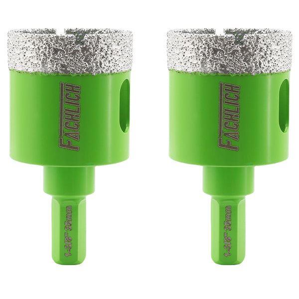 FACHLICH Diamond Drilling Core Bit 1pc or 2pcs 20/25/28/32/35mm Porcelain Tile Marble Granite Hole Saw Hexagonal Shank