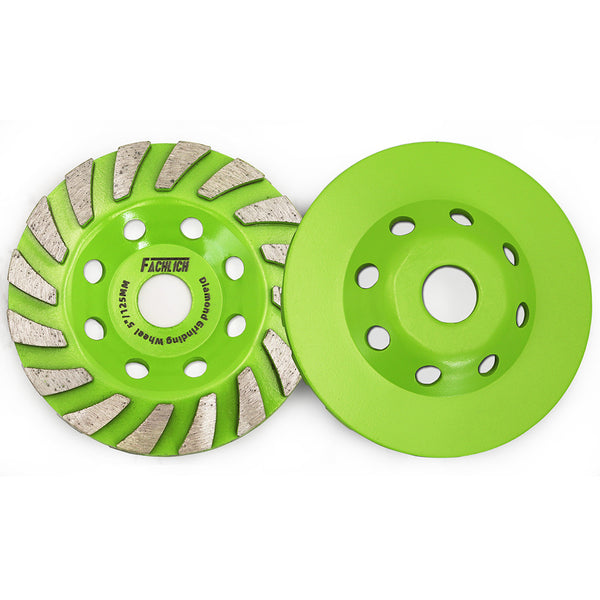 FACHLICH Diamond Turbo Sintered Grinding Wheel for Concrete Marble Granite Tile Dia 4''/4.5''/5''