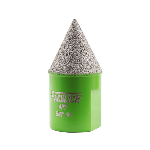 FACHLICH Diamond Chamfer Milling bits Dia 20/35/50/82mm 5/8"-11 or M14 or M10 or Hex Shank Thread Enlarging Polishing and Bevelling the Exist Holes Ceramic Porcelain Tile Marble Granite