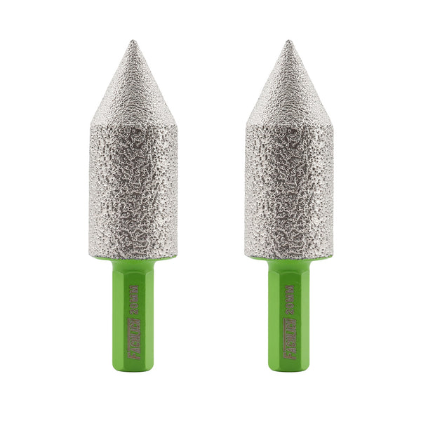 FACHLICH Diamond Chamfer Milling Finger Bit 1pc or 2pcs 20/25/35mm Ceramic Tile Marble Granite Hexagonal Shank