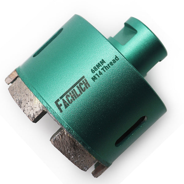 FACHLICH Welded Diamond Drilling Core Bits with M14 Thread for Drilling Marble Granite Artificial Stone Tile Dia 20-75mm