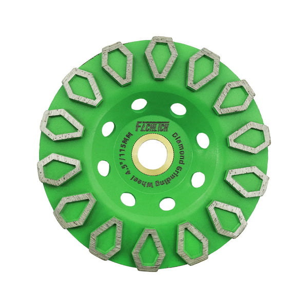 FACHLICH Diamond Grinding Wheel 1/2/3pcs Dia 4"/4.5" for Concrete Granite Rhombus-shaped Sintered Grinding Disc