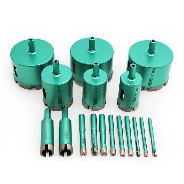 FACHLICH Welded Diamond Drilling Core Bits Wet Shank Connection Drill Bits Hole Saw for Drilling Marble Granite Dia 6-75mm