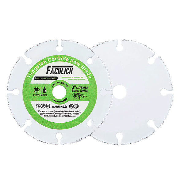 FACHLICH Vacuum Brazed Diamond Wood Cutting Disc for Cutting Wood Board Hard Plastic Dia 3inch/75mm