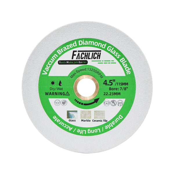 FACHLICH Diamond Cutting Grinding Disc Dia 3"/4"/4.5"/5" for Glass Tile Marble Jade Crystal Wine Bottle Saw Blade