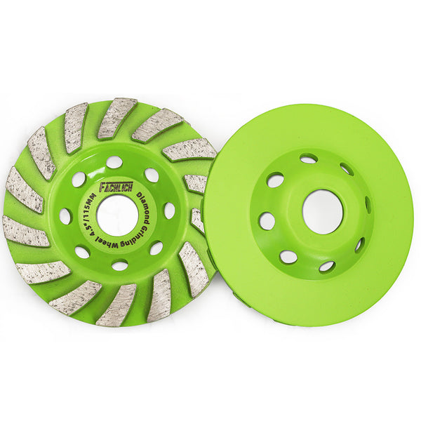 FACHLICH Diamond Turbo Sintered Grinding Wheel for Concrete Marble Granite Tile Dia 4''/4.5''/5''